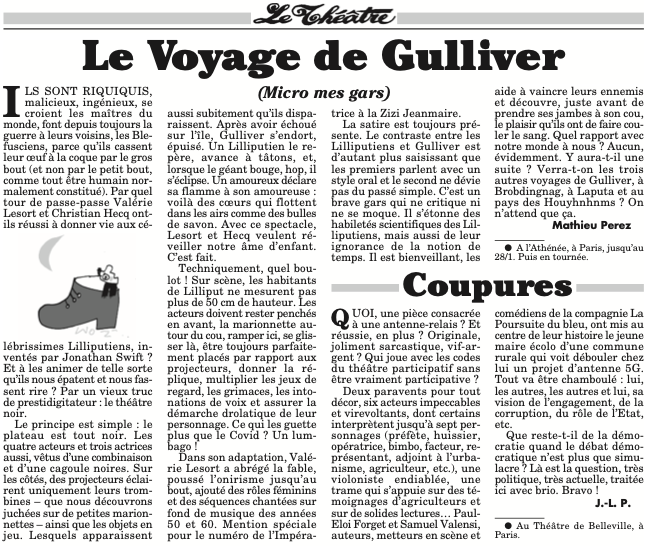 Le Canard Enchaîné – article 3